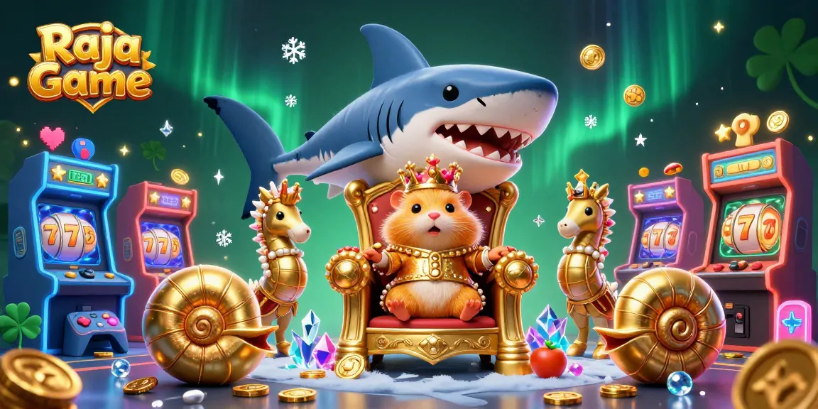 Experience the thrills of Raja Game with vibrant casino elements in an engaging 3D scene.