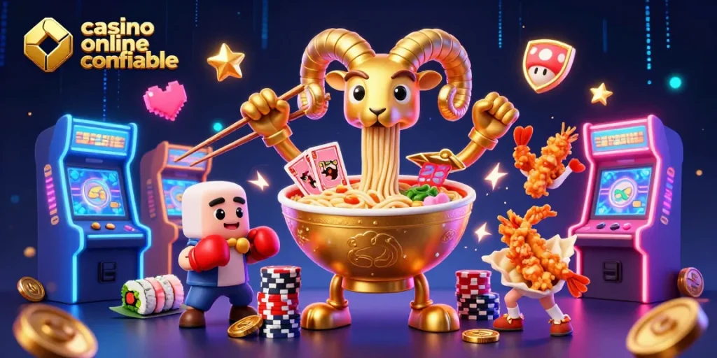 Casino online confiable con coloridos detalles y personajes vibrantes, ideal para jugadores chilenos.
